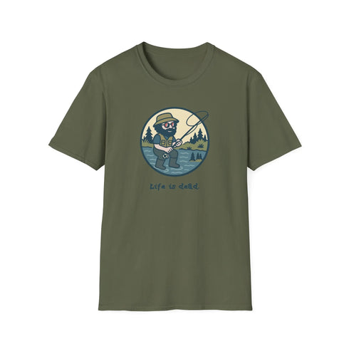 Grateful Dead - Fly Fishin' Jerry - Life is dead. Grateful Dead TShirt - StealieShop